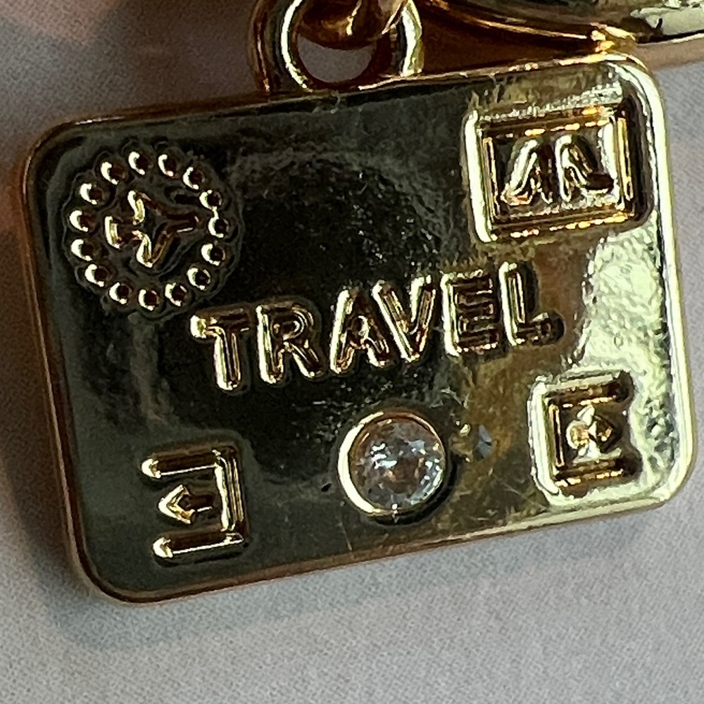 Anthropologie Gold and White Après-Ski Key Holder - Picture 6 of 11